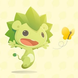 為朋友的一家公司做的卡通形象 公司主要業(yè)務(wù)是綠植墻 強(qiáng)調(diào)的是陽光 生命 和健康