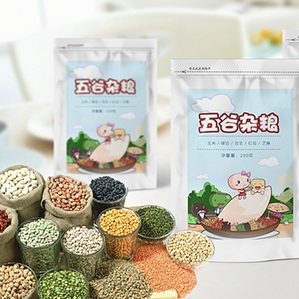 作者：漫魚動(dòng)漫 五谷一家卡通品牌設(shè)計(jì) 五谷一家卡通包裝設(shè)計(jì)