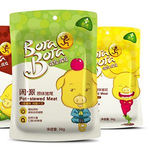 波拉波拉是華東地區(qū)頗具實(shí)力的休閑肉制品品牌，于2012年推出副品牌“閑派”，主打創(chuàng)新