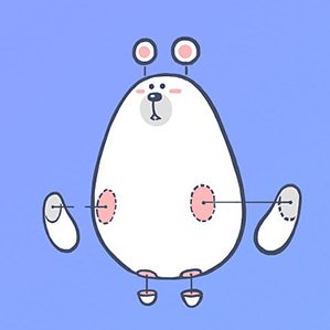 以形象動態(tài)為主，結(jié)合具體的社交場景和情緒反應(yīng)，設(shè)計(jì)出能準(zhǔn)確表達(dá)情感的貼圖。