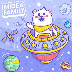 根據(jù)Midea Family形象VI設(shè)計(jì)規(guī)范進(jìn)行資料研究和特點(diǎn)梳理后，以各熊熊的性格特點(diǎn)