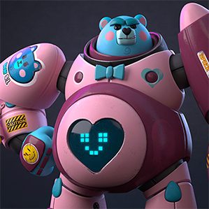 Toy design I made inspired by of one of my favorites IP′s Toy Story. Whole modelling made