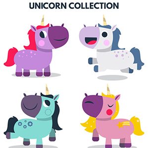 可愛卡通獨角獸矢量素材,童話,星星,獨角獸,卡通,表情,魔法,矢量,AI格式