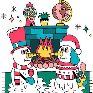 Series of fun Christmas illustrations for clothing store Pull & Bear. 創(chuàng)意領(lǐng)域 插圖