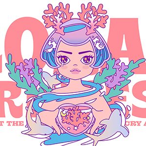 繽紛多彩的珊瑚孕育了海洋的生命，美麗的珊瑚公主手捧“珊瑚之心”