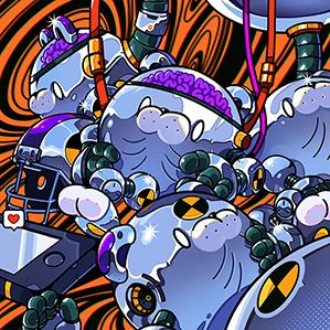 GOOJI 2022 series illustrations 虎年系列插畫 新銳潮流插畫 作者：IamMe榨菜