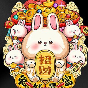國(guó)潮風(fēng)插畫(huà)丨福氣兔插畫(huà)設(shè)計(jì)合集 插畫(huà) 商業(yè)插畫(huà) 包裝插畫(huà) 作者：埃克斯文化創(chuàng)意