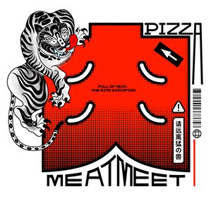 整點彩蛋X肉食大滿貫Pizza品牌視覺設計 VIS設計/餐飲 作者：整點彩蛋