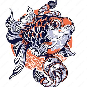 日式風(fēng)格金魚插畫矢量素材 金魚 金魚插畫 日式風(fēng)格 日本插畫 素材格式: .EPS .JPG