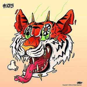 生肖頭像是我計(jì)劃出的一套以風(fēng)格和視覺(jué)探索為主的作品，以下是1-6只上半部分。
