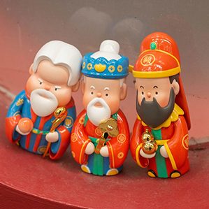 我們潮玩團(tuán)隊(duì)的拜年作品，賽博拜神，祝大家2024鴻運(yùn)當(dāng)頭，福星高照 作者：JimmyCN
