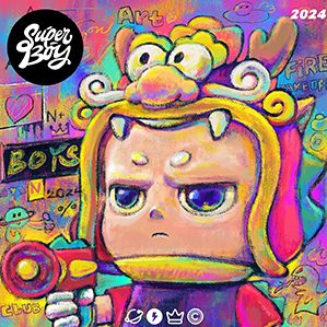 SUPER BOY超級(jí)男孩2024潮玩+周邊不知不覺(jué)超級(jí)男孩已經(jīng)快3歲了，從數(shù)字藝術(shù)到周邊感謝大家