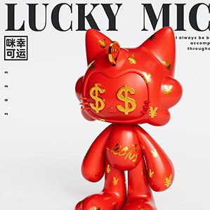 以幸運為主題，以貓咪為主體設計。一些跟幸運有關的元素組合在一起形成不同的主題