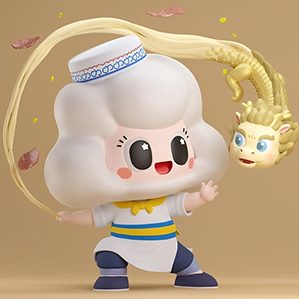 之前看星爺?shù)摹妒成瘛窌r來的靈感，想著把各地的美食與筋斗云的形象結(jié)合，做一個美食篇